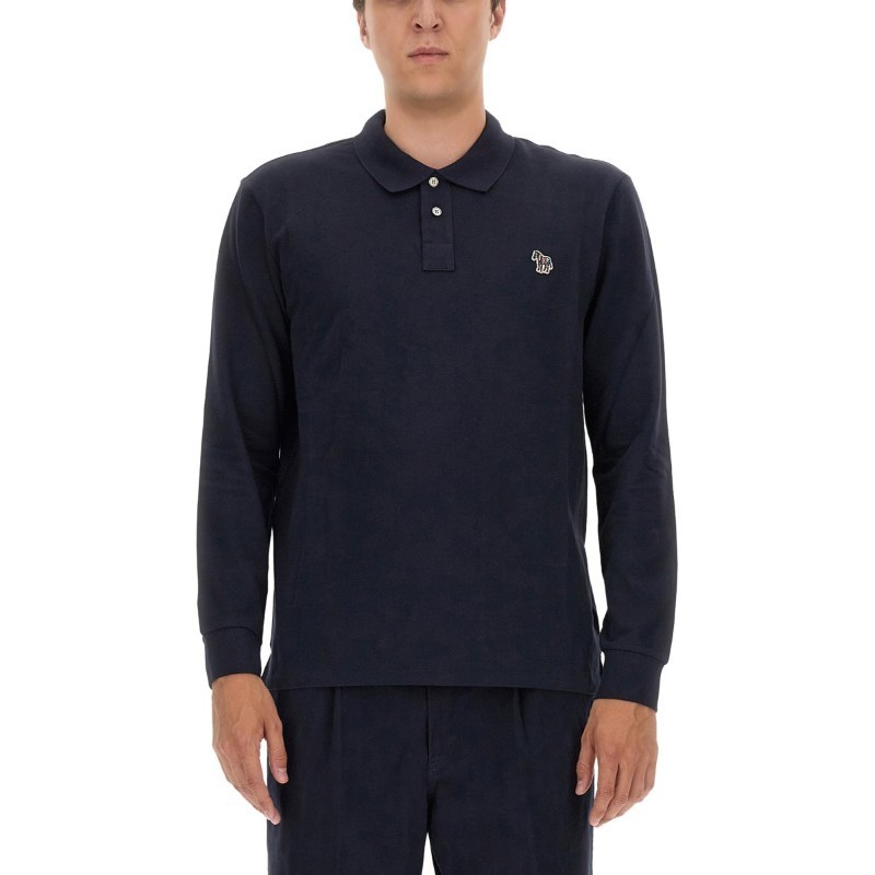 Tシャツ・カットソー Paul Smith POLO SHIRT WITH ZEBRA PATCH (M2R/115L/KZEBRA_49)