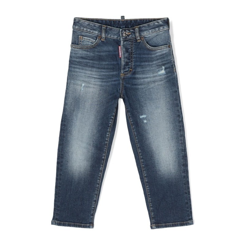 キッズ用ボトムス D SQUARED2 D2P385F BOSTON JEAN (DQ0501.D0A4M DQ01 BLUE)