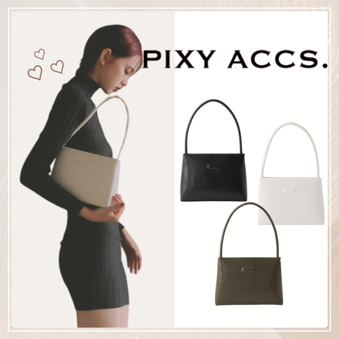 追跡有★PIXYACCS 軽量 シンプル Minus スクエア ハンドバッグ