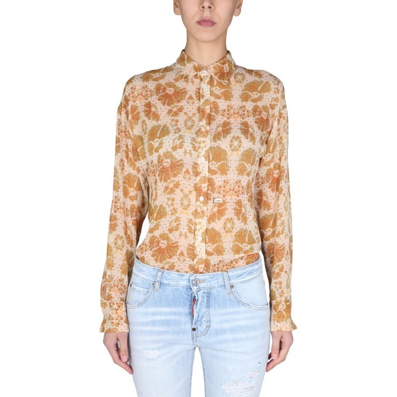 Tシャツ・カットソー D SQUARED2 SS22 CREPE SHIRT (S72DL0697_S54557002S)
