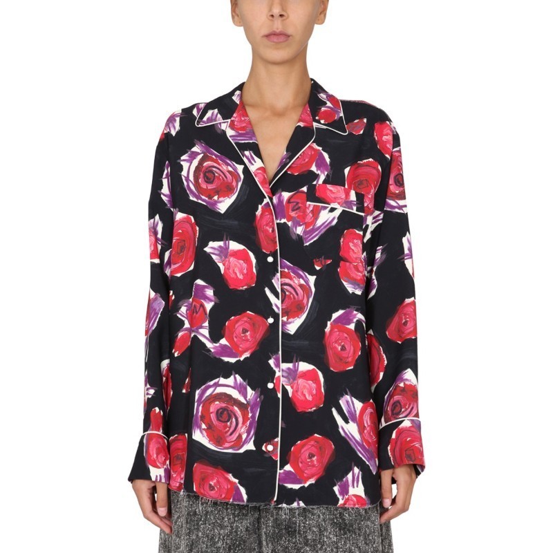 Tシャツ・カットソー MARNI FW22 FLORAL PRINT SHIRT (CAMA0492I2_UTV908SRN99)