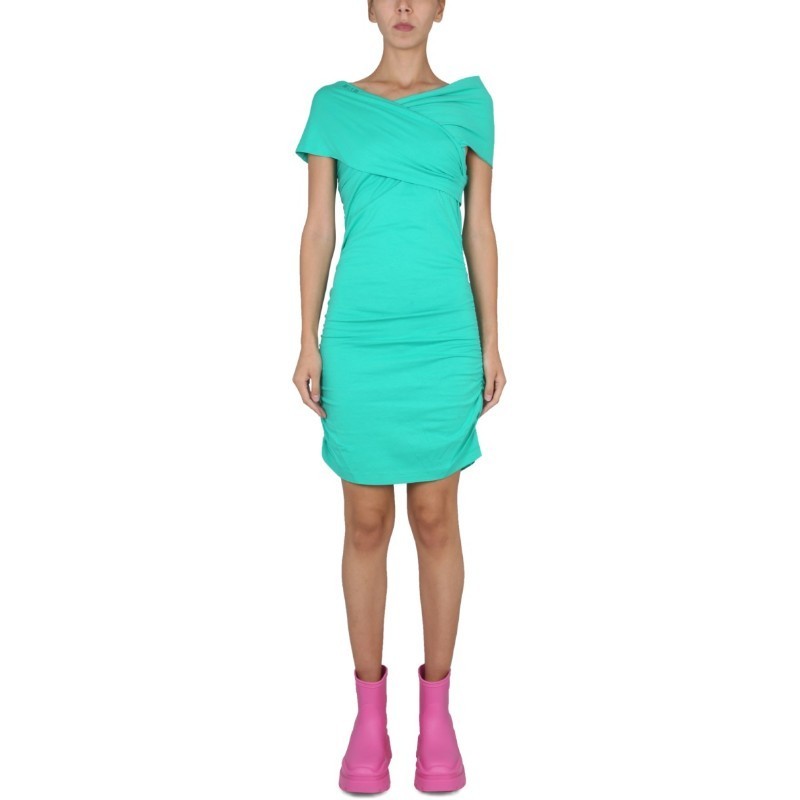 ワンピース MSGM FW22 DRAPED DRESS (3342MDA179_22779834)