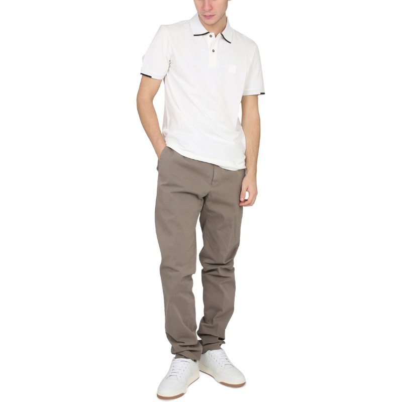 Tシャツ・カットソー C.P. Company POLO WITH LOGO PATCH (12CMPL121A_005263W103)