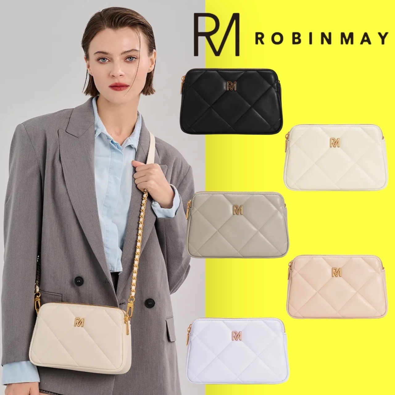 ★ROBINMAY ka莉絲斜背包 キルティング ショルダーバック/送料込