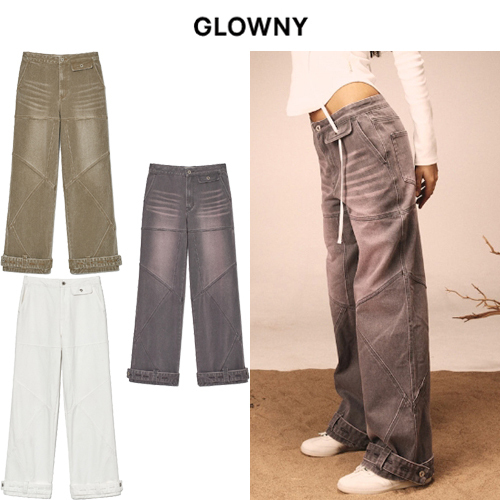 ★2023FW新作★glowny★BONES DENIM PANTS