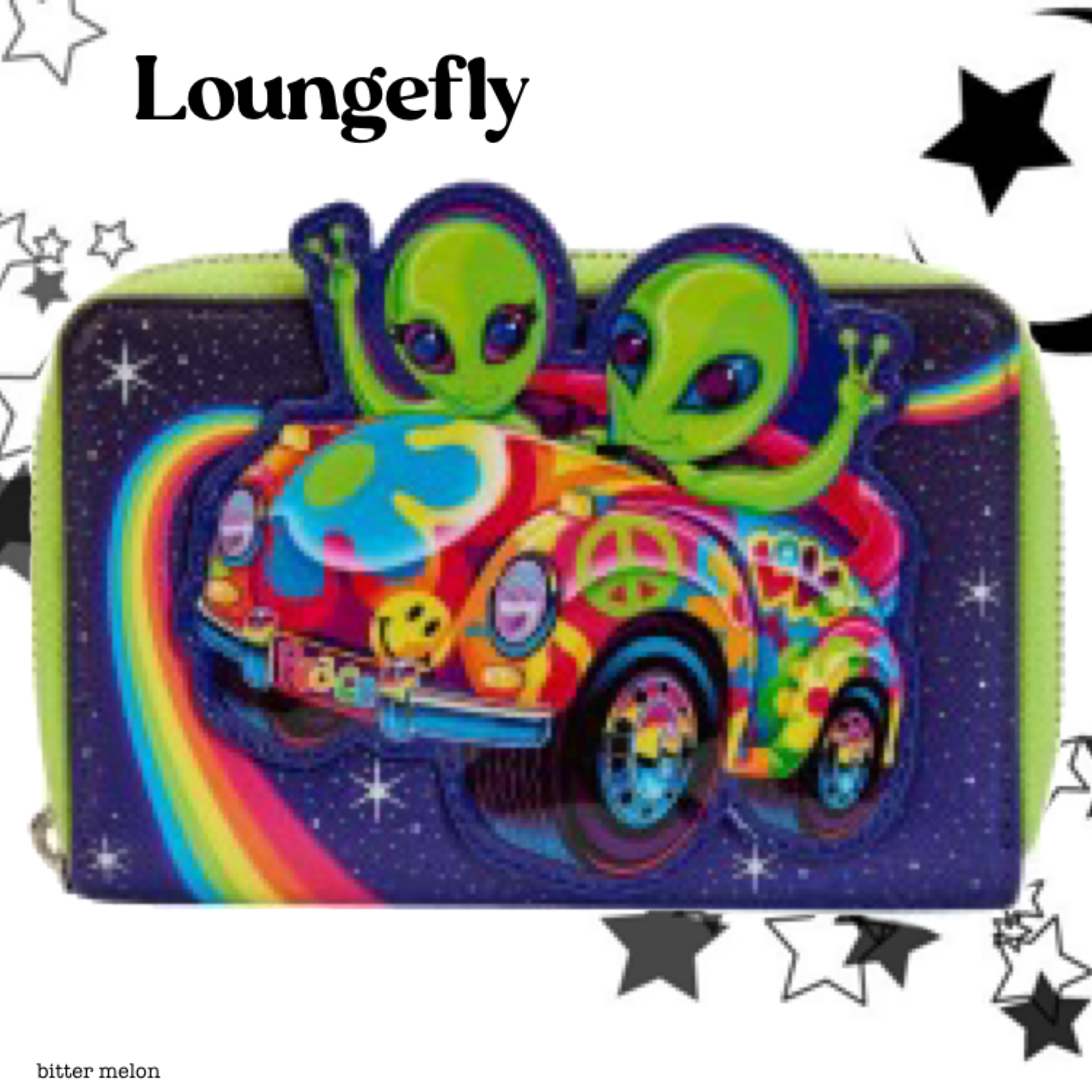 Loungefly ★ リサ フランク エイリアン 財布 ウォレット