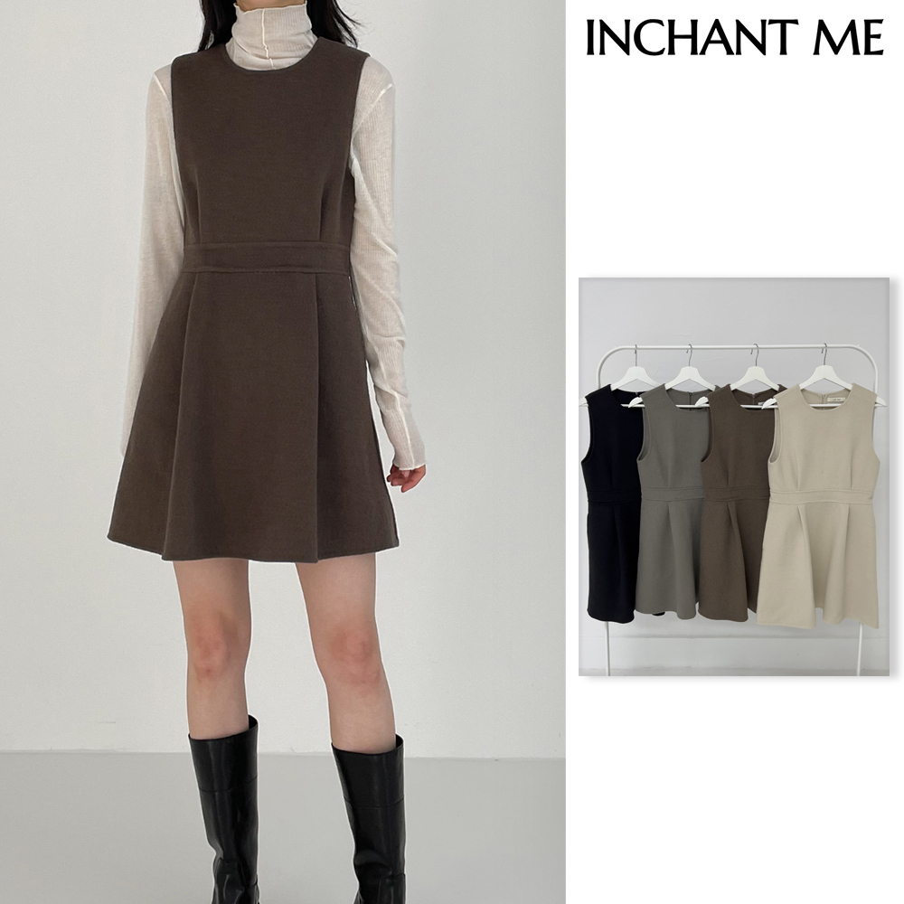 【INCHANT ME】[handmade] Shael Wool Mini One Piece