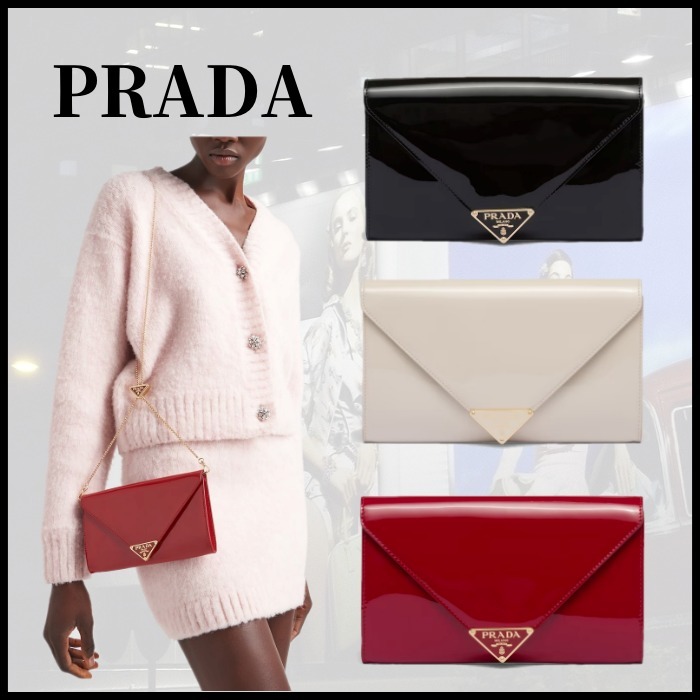 ■PRADA プラダ パテントレザー ミニバッグ