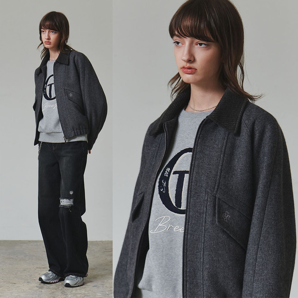 【CITYBREEZE】(unisex)Wool Blouson Jumper /関税込み/海外限定 CITYBREEZE】(unisex)Wool Blouson Jumper /関税込み/海外限定