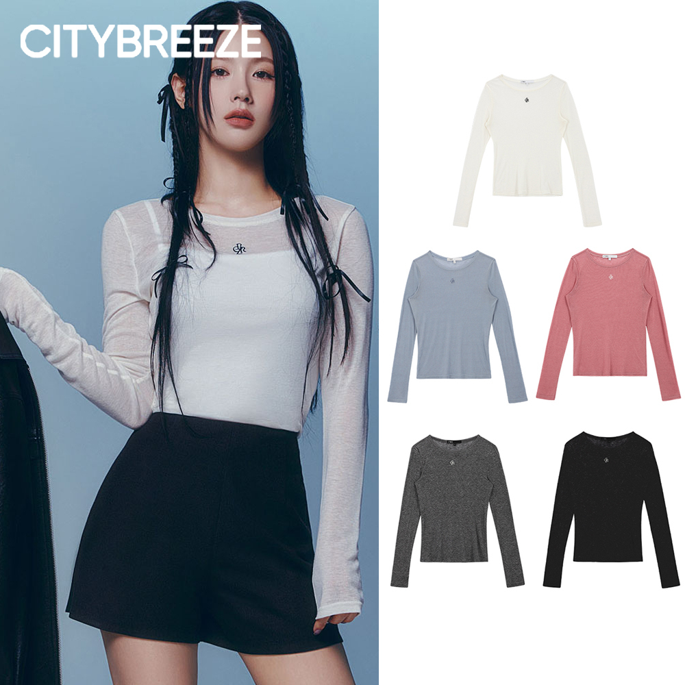 【CITYBREEZE】Wool tencel Round Neck T-shirt/Miyeon 着用