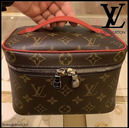 Louis Vuitton Handbags Flower Patterns Monogram Casual Style Street Style