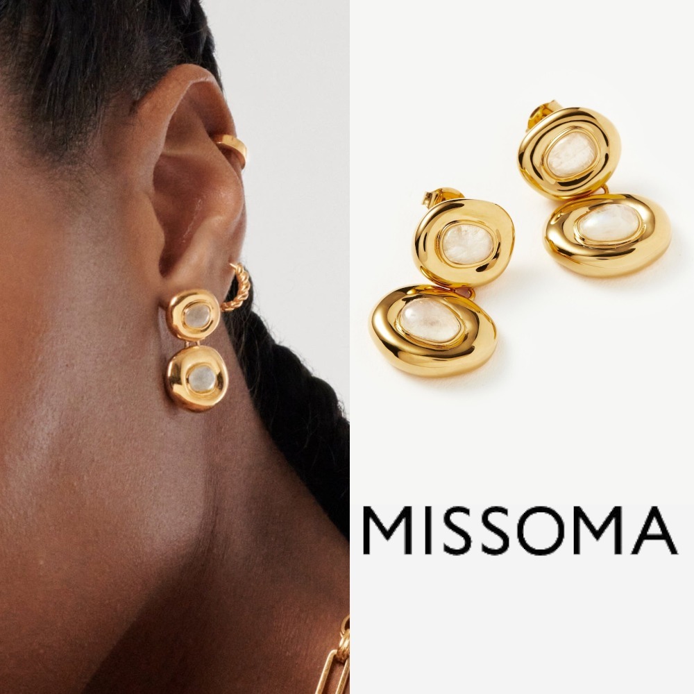 【MISSOMA】モルテン ジェムストーン ドロップピアス 関税込