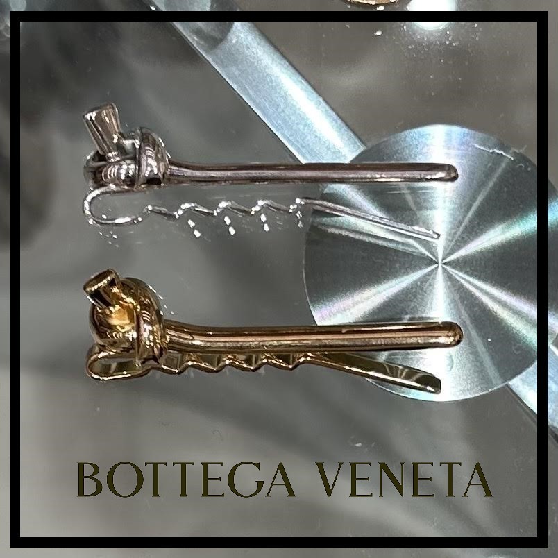 BOTTEGA VENETA ☆ ノット タイクリップ ☆ 18K シルバー 人気