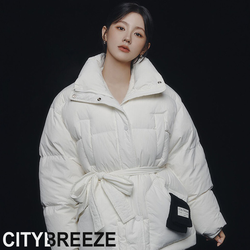 【CITYBREEZE】★韓国★人気★Belted Duck Down Midi Jumper