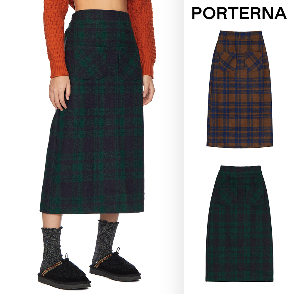 【PORTERNA】Roy Pocket Long Skirt