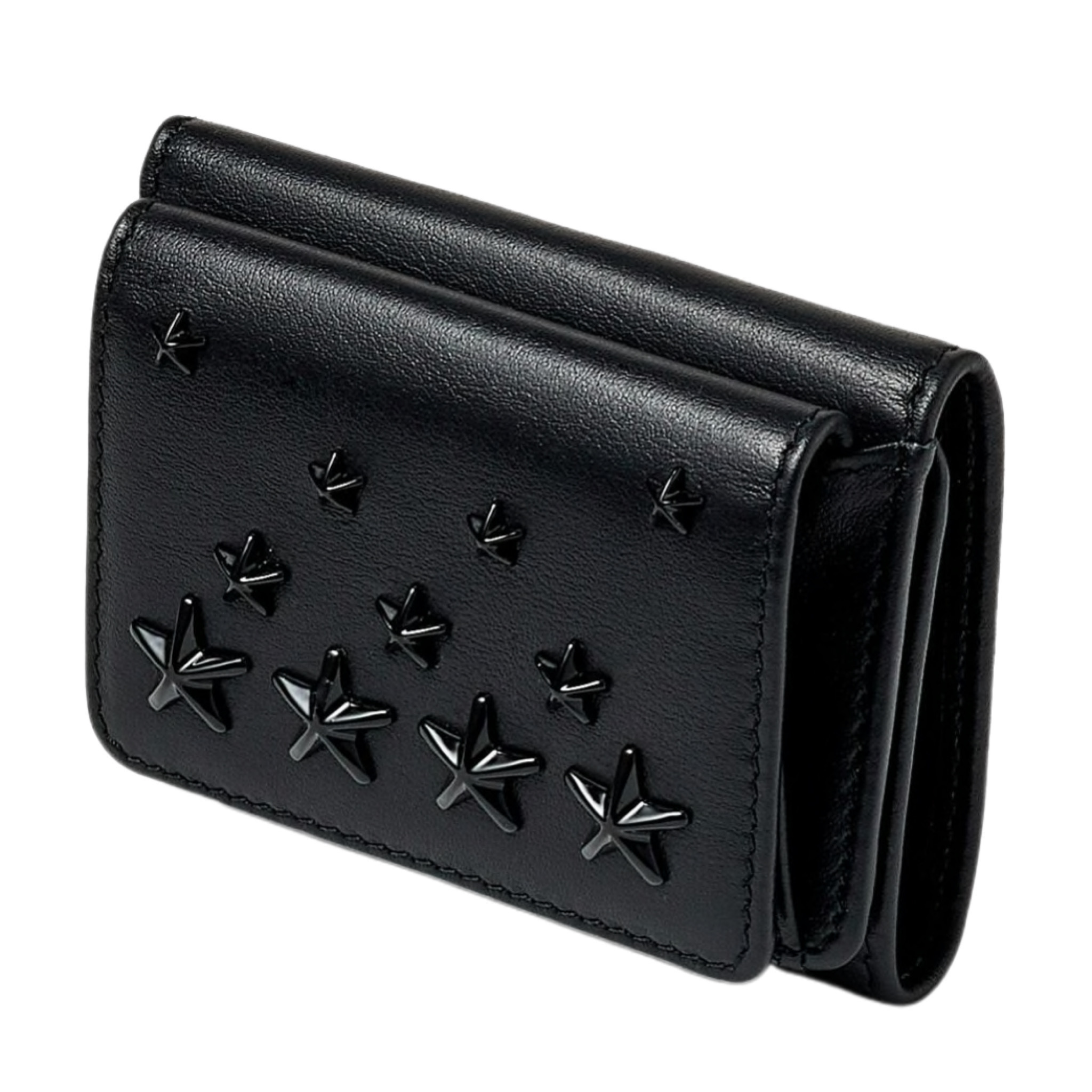 大人気 Jimmy Choo Nemo スタースタッズ レザー ミニ財布 2色 大人気 Jimmy Choo Nemo スタースタッズ レザー ミニ財布 2色