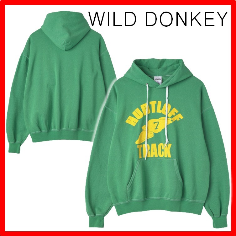 ★人気★【WILD DONKEY】★LOGO PRINTING HOODIE★パーカー★