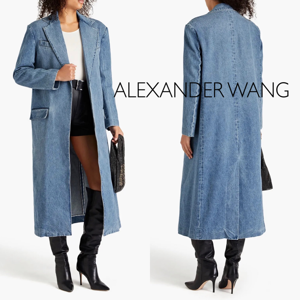 デニム★コットン★パックベント★コート★ ALEXANDER WANG