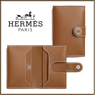 フランス発 HERMES カードケース R.M.S Gold / DHL発送
