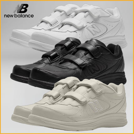 New Balance Sneakers Unisex Street Style Plain Leather Logo Skater Style