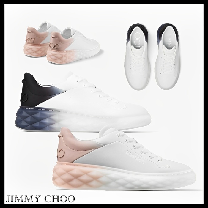 JIMMY CHOO DiamondMaxi/f Ii プラットフォームレザートレーナー