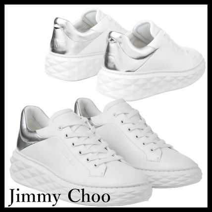 JIMMY CHOO DiamondMaxi/f Ii プラットフォームレザートレーナー Diamond X II/F | Black Leather Trainers | JIMMY CHOO