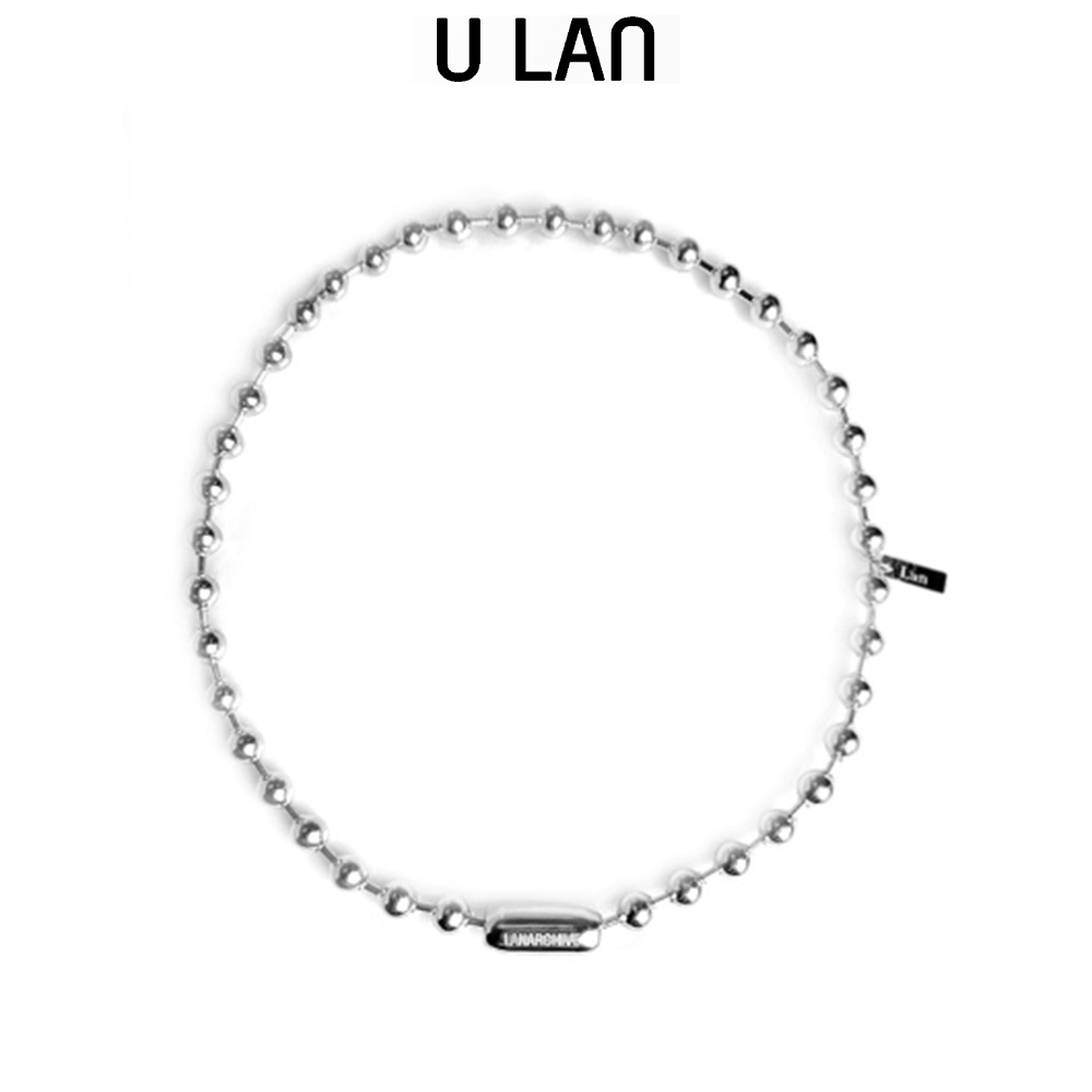 【U LAN】23FW★ [LAN ARCHIVE] 023 Engraved ball necklace