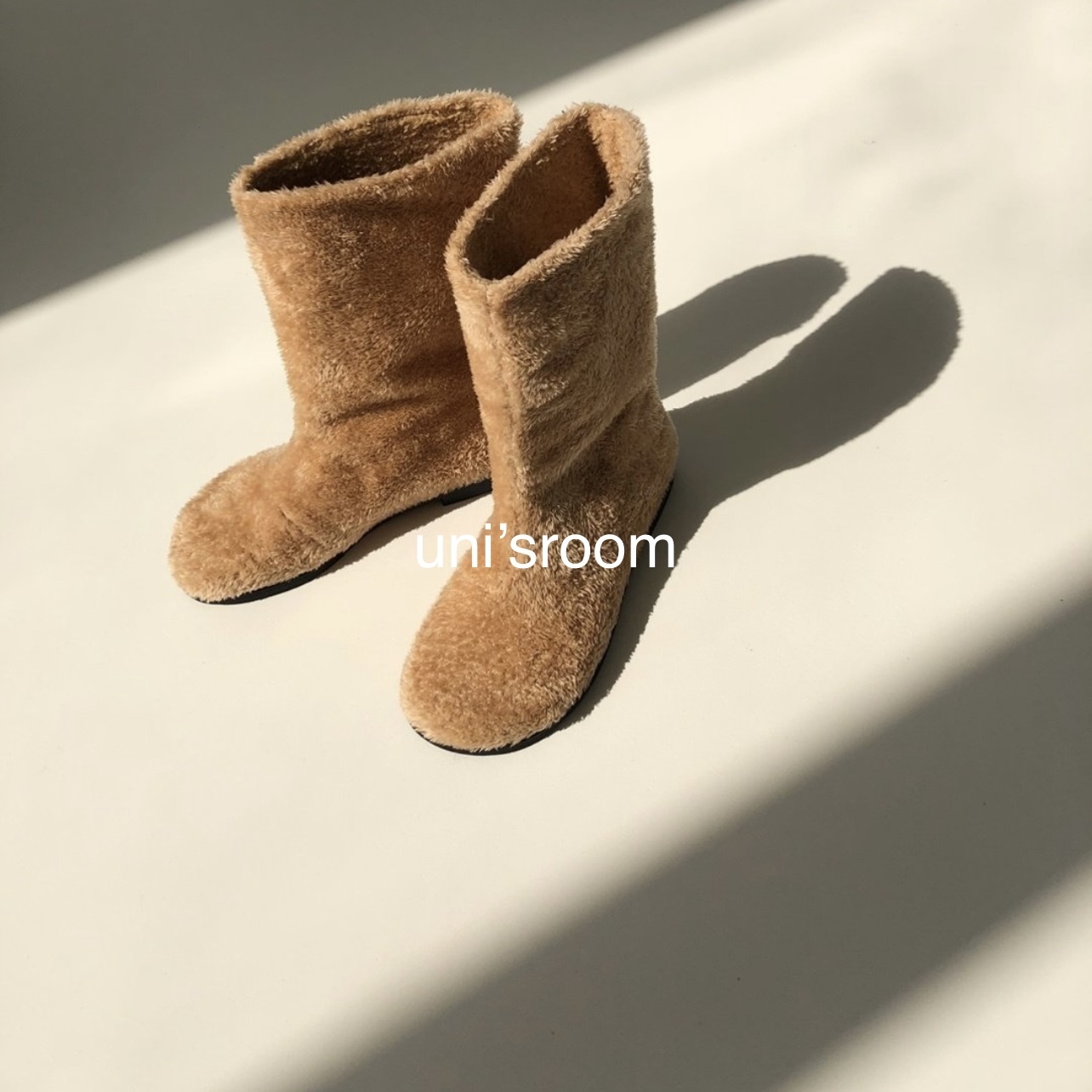 uni's room■2color もこもこミドルブーツ SS-AW23-32