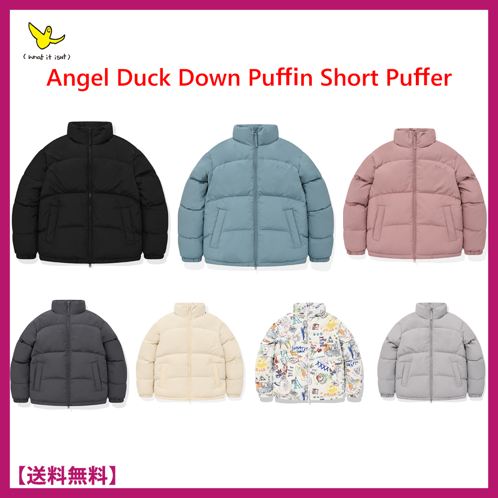 WHATITISNT★Angel Duck Down Puffin Short Puffer ダックダウン