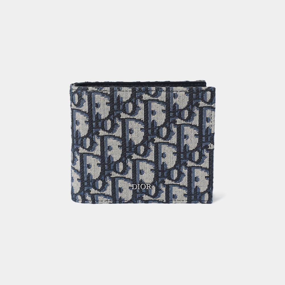 国内発 [Dior] ウォレット 折り財布 オブリーク ジャカード