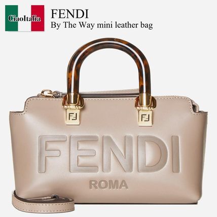 FENDI: By The Way bag in leather - White  Fendi mini bag 8BS067ABVL online  at