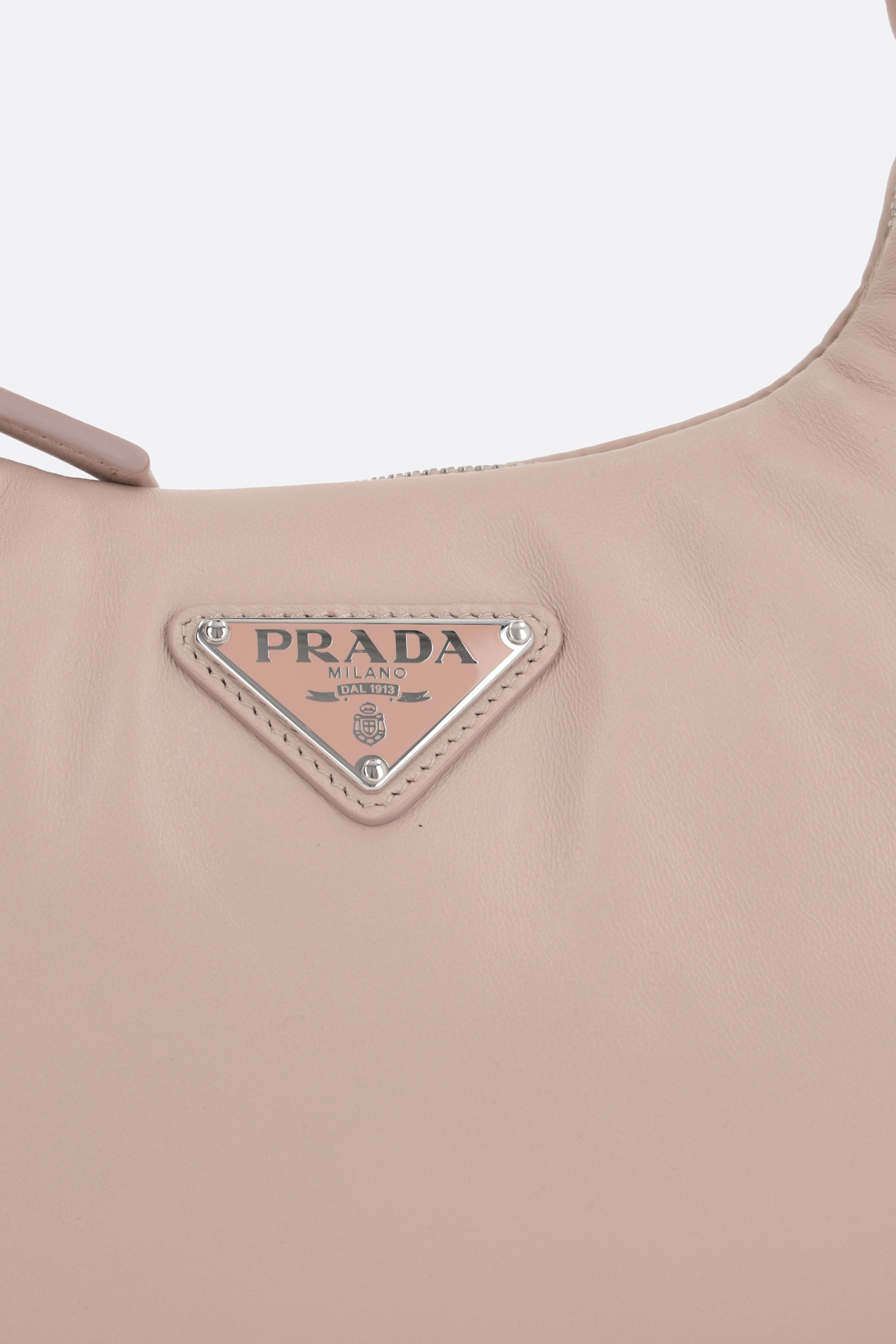 【国内発送】PRADA Soft mini padded nappa hobo bag バッグ Prada Soft Padded Nappa-Leather Mini Bag Black in Leather
