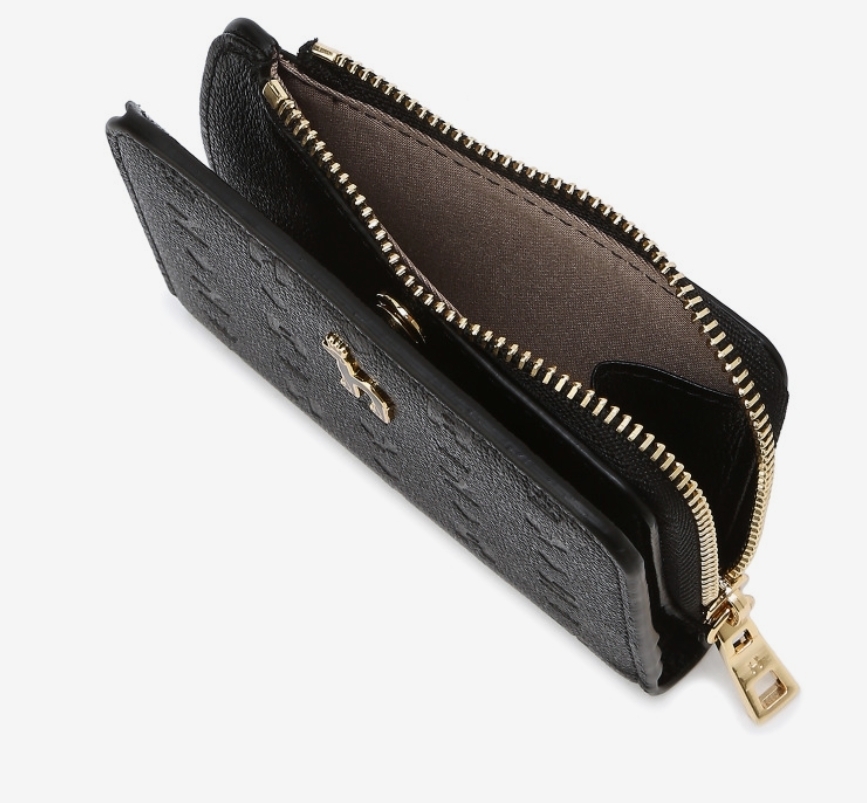 [HAZZYS] Logo Patch Cowhide Half Wallet ★大人気★ HAZZYS] Logo Patch Cowhide Half Wallet ☆大人気☆ (HAZZYS