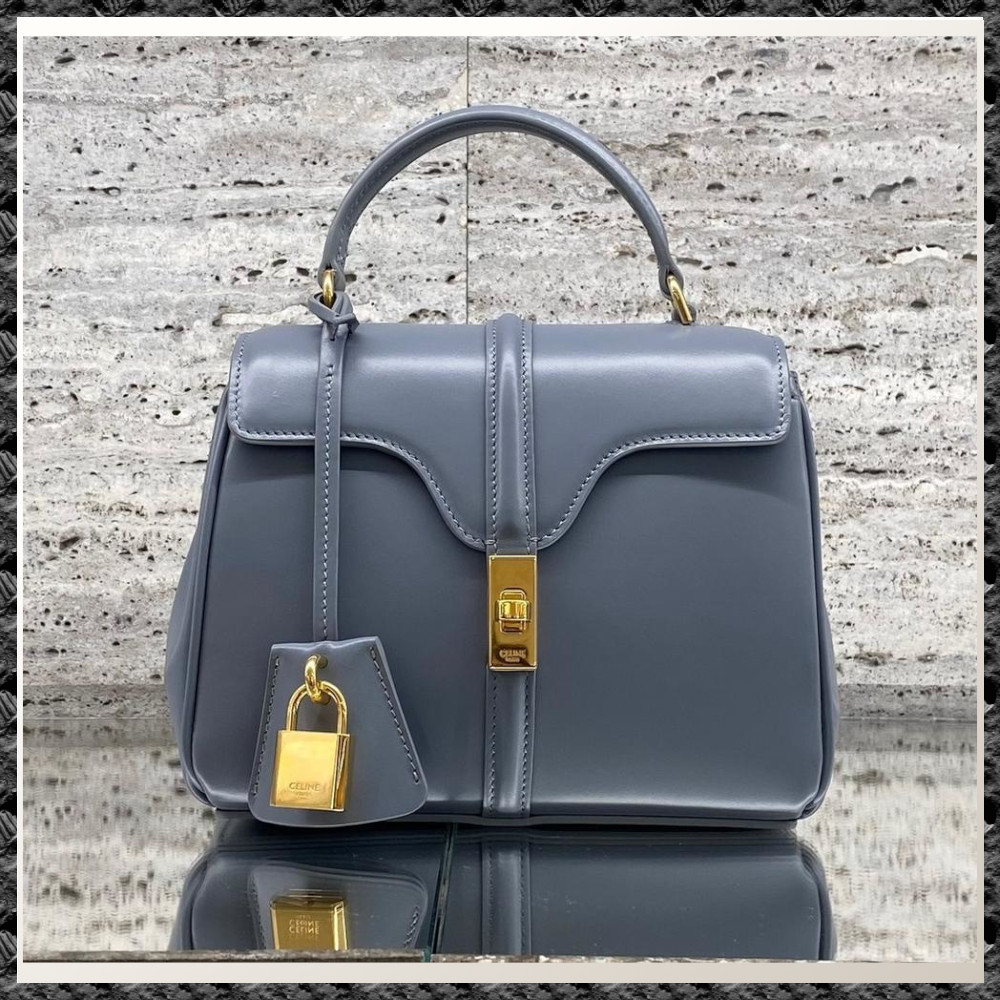 直営店◆送料込【CELINE】バッグ 16 スモール ブルーグレー