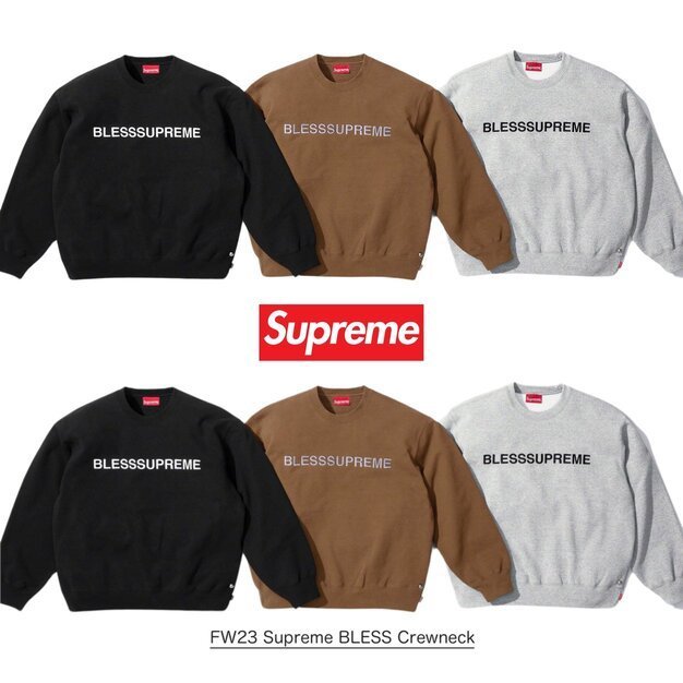 FW23 Supreme BLESS Crewneck - ブレス クルーネック スウェット