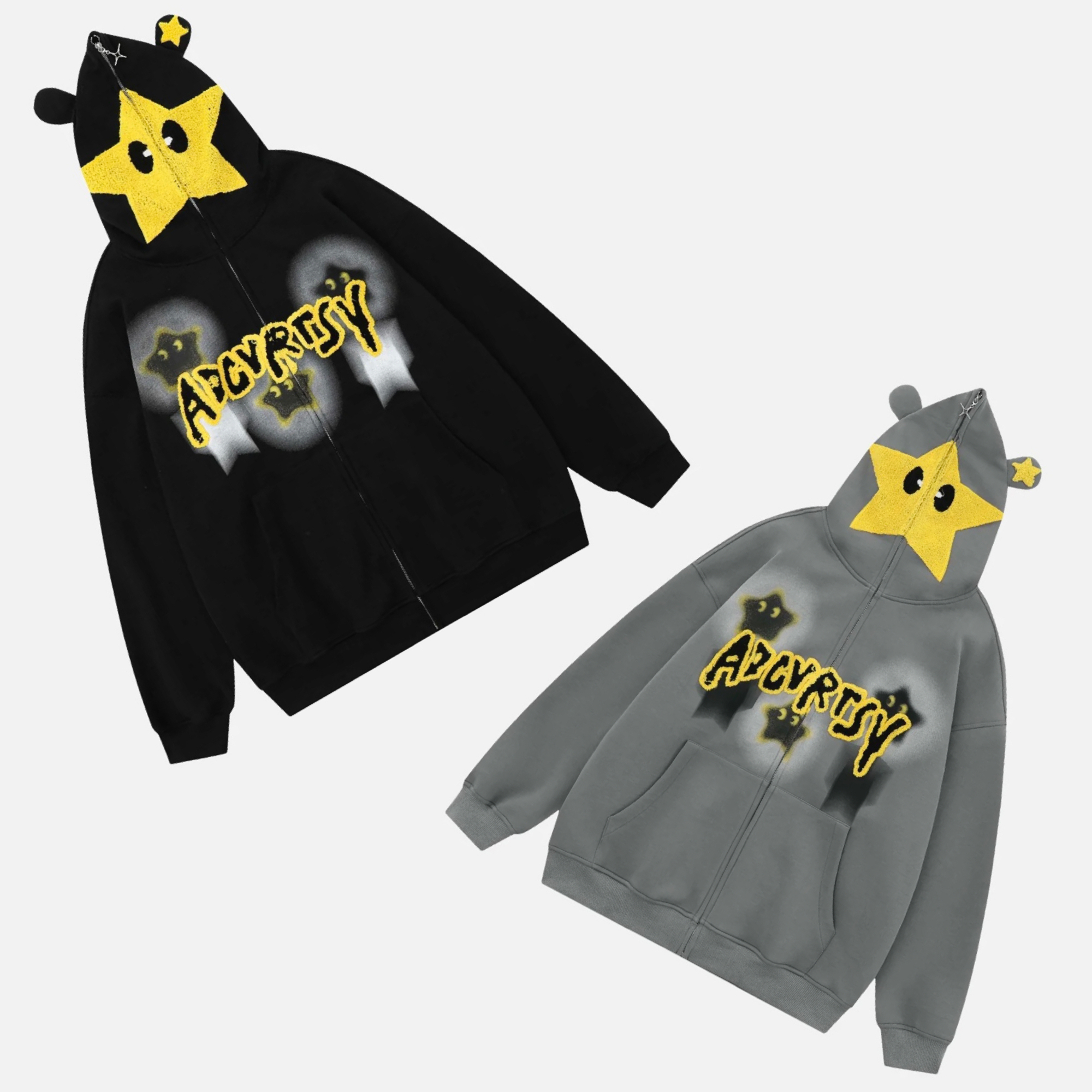 国内で当店のみ Supermade - Star Embroidered Hooded
