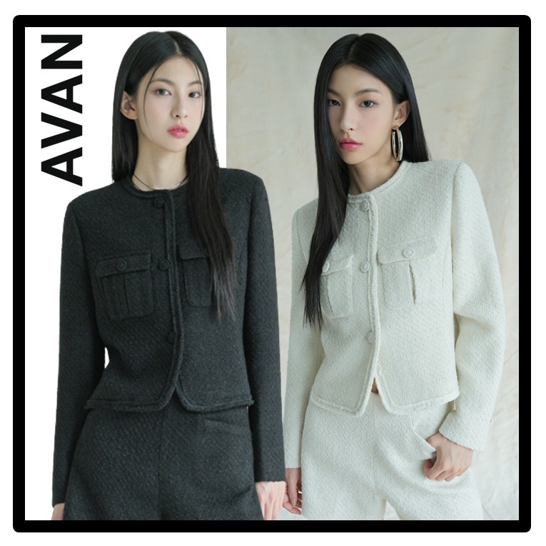★送料・関税込★AVANDRESS★Sara Round Tweed Jacket★