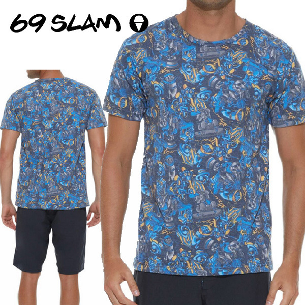 69SLAM☆GREATEST SHOW BLUE LEONARDO S/S PRINTED RASH TEE