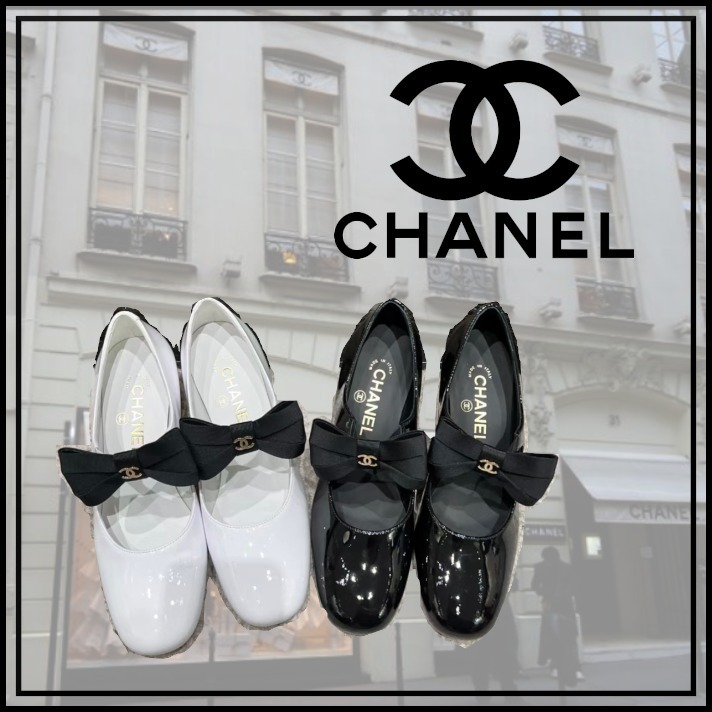 大きめ おリボンが大人ガーリー CHANEL メリージェーン