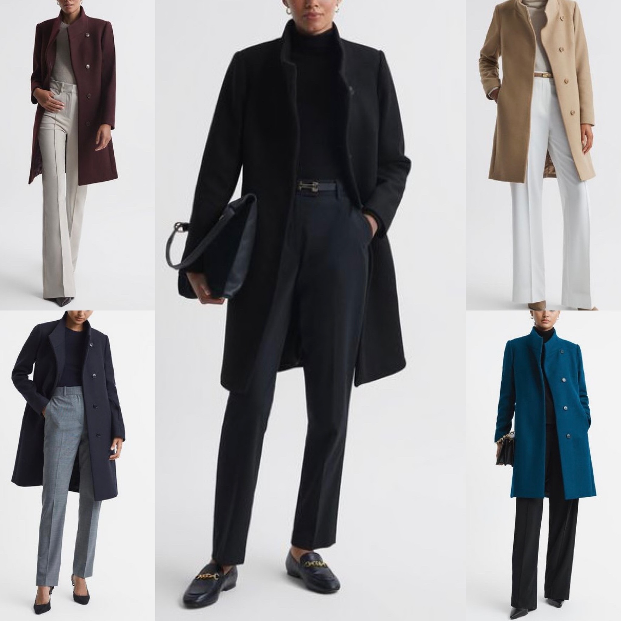 日本未上陸【REISS】MIA ミディレングスウールコート