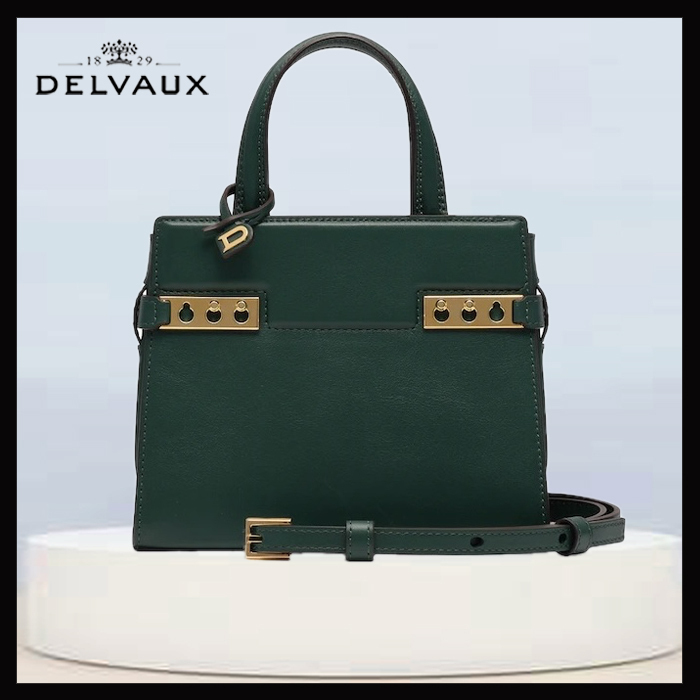 DELVAUX 王室御用達《Tempete Crush Small》グリーン DHL 直営店