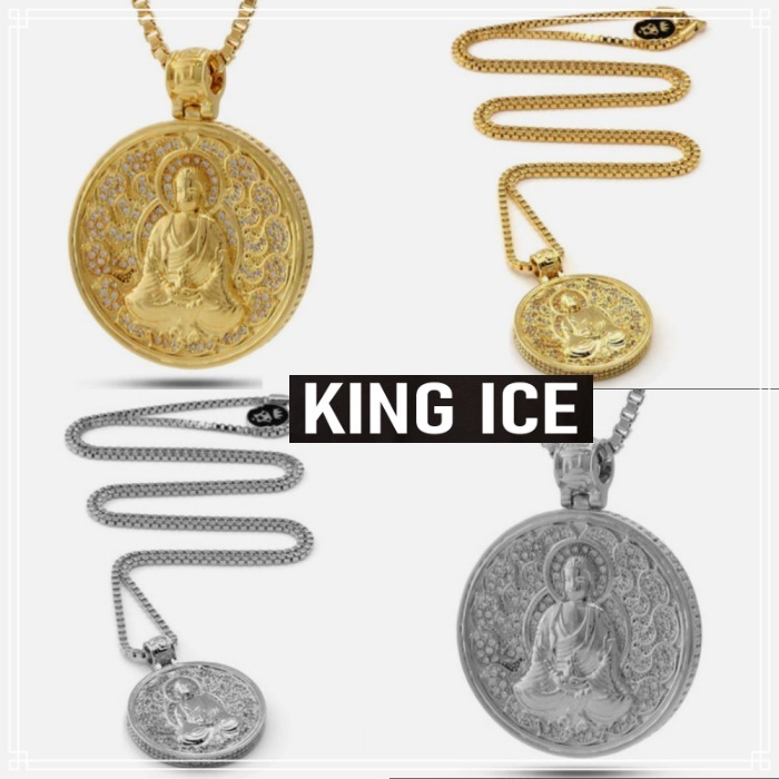 【King Ice】BUDDHIST メダリオン ネックレス 2色