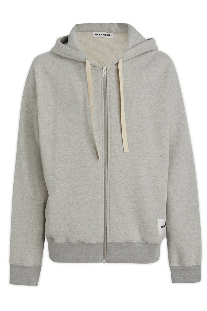《JIL SANDER》 J47HG0101 J20010 052 LOGO フードジップアップ