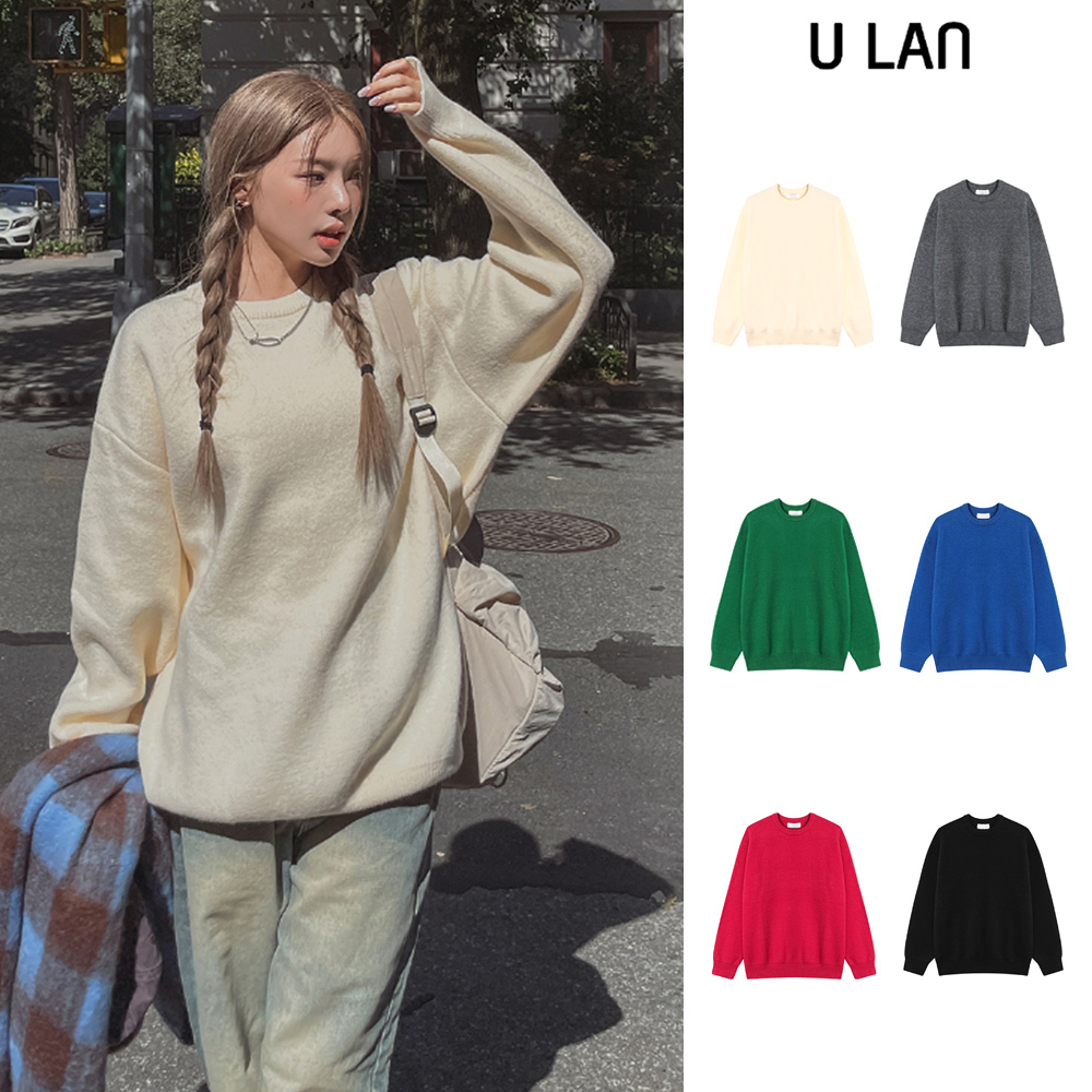 【U LAN】(UNISEX) Safe Winter Wool Basic Knitwear