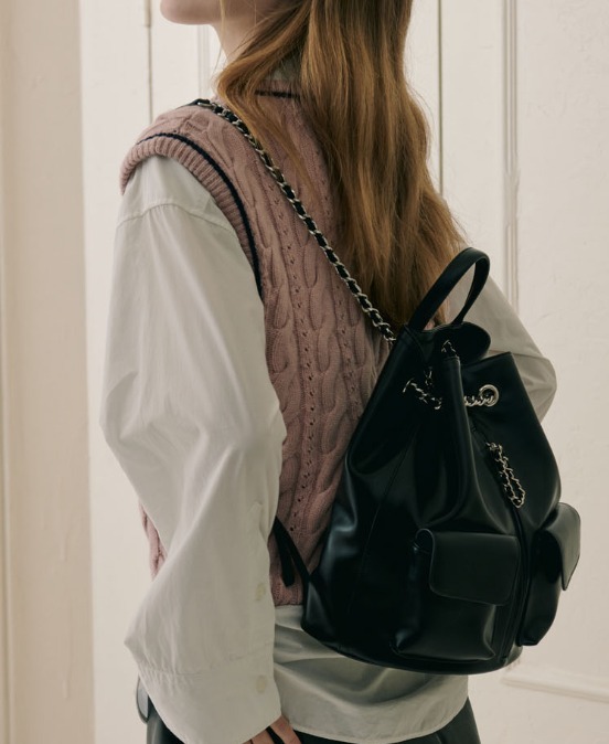 JILLSTUART [ESTELLA] Beige chain backpack BKS987