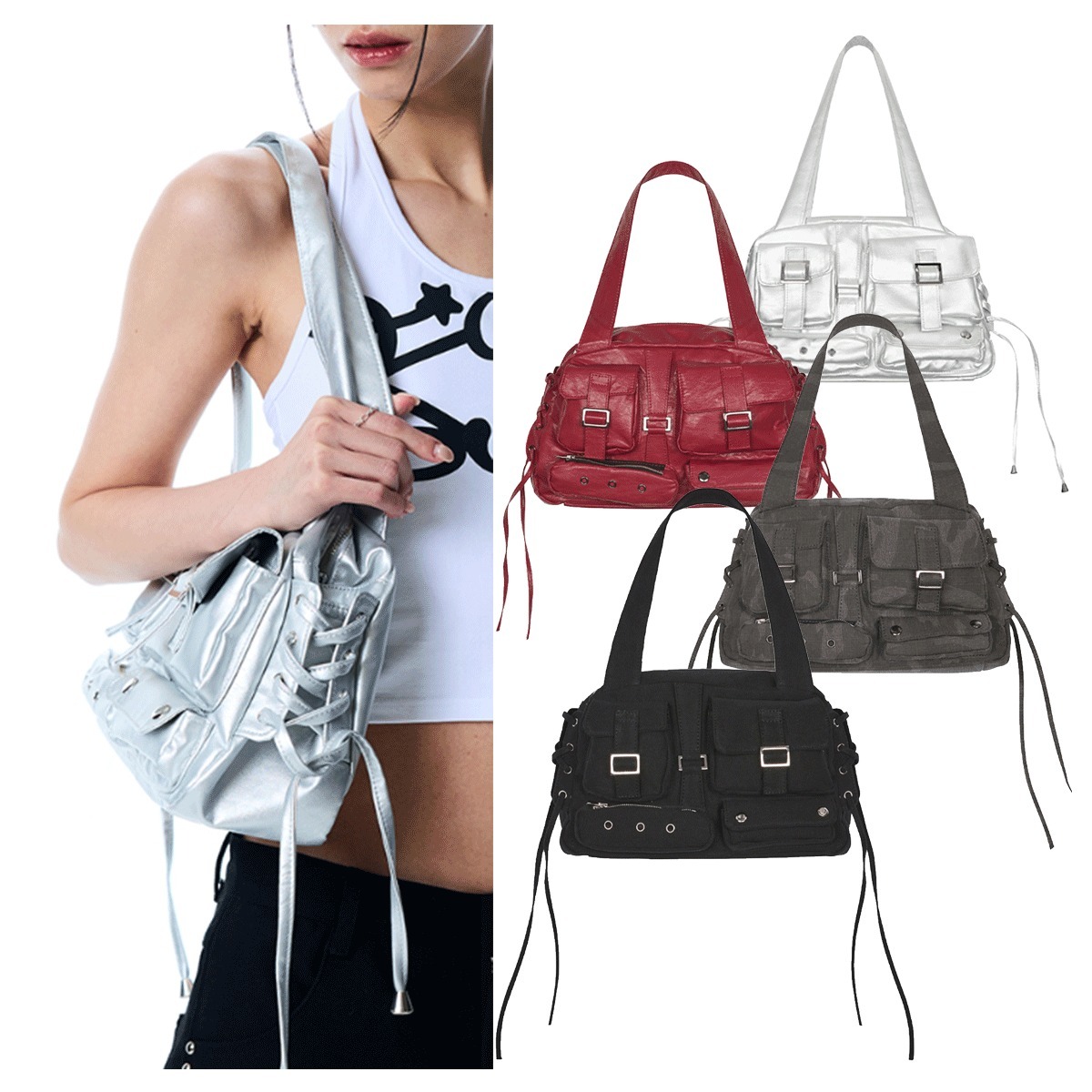 ハンドバッグ LUV IS TRUE AM POCKET BAG BMY896