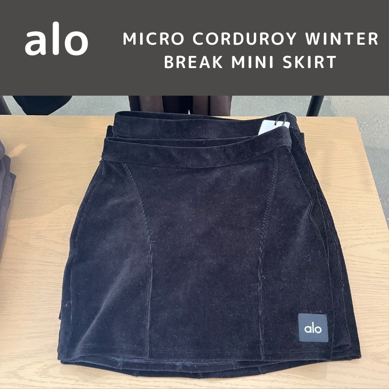 ◆ALO Yoga◆ MICRO CORDUROY WINTER BREAK MINI SKIRT