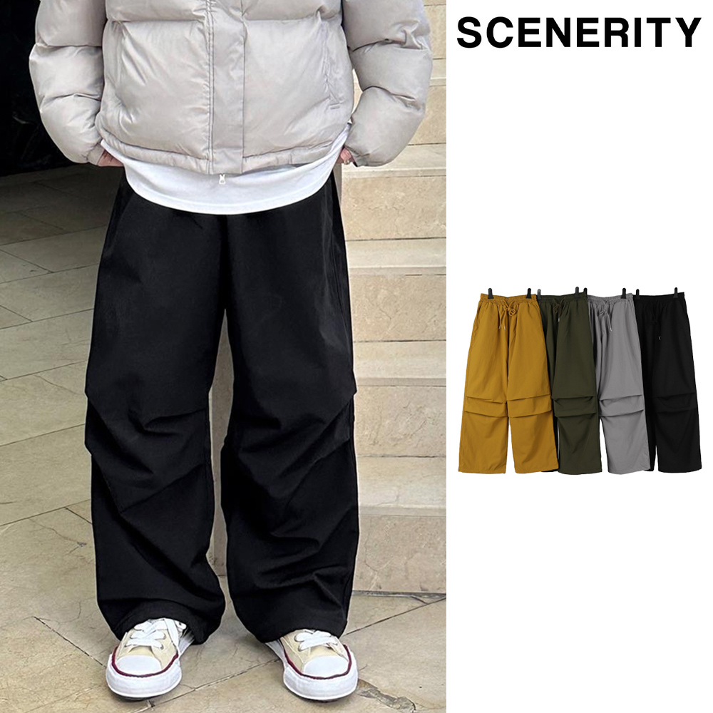 【SCENERITY】Brushed Rocks Nylon Pants