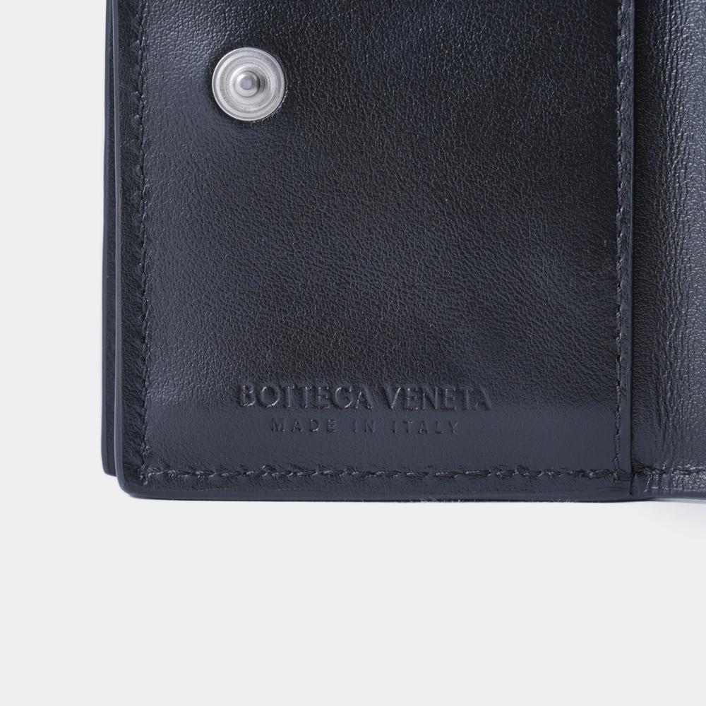 送料関税込☆BOTTEGA VENETA☆INTRECCIATO 三つ折り 財布☆BLACK