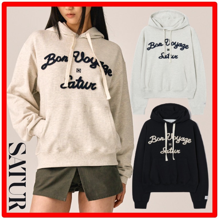 ★韓国の人気★【SATUR】★Satur Logo Voyage Hoodi.e★関税込★